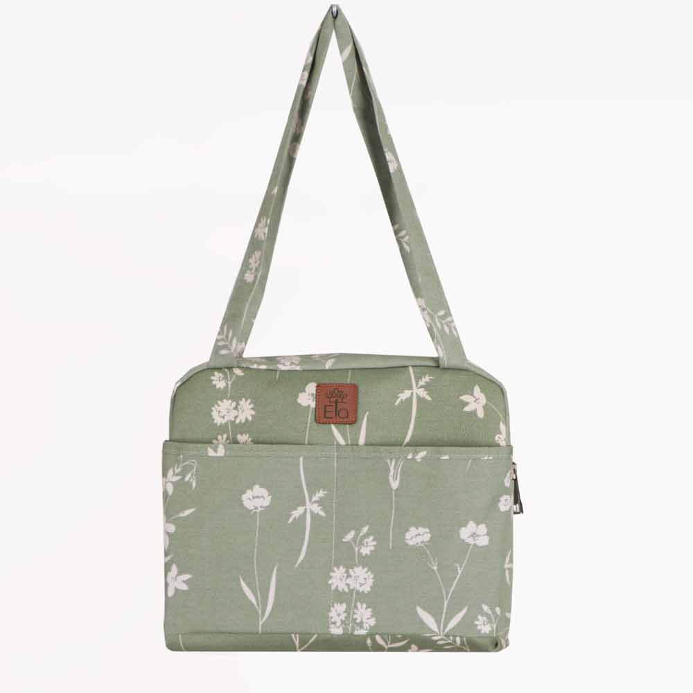 کیف همراه-گلدار سبز
