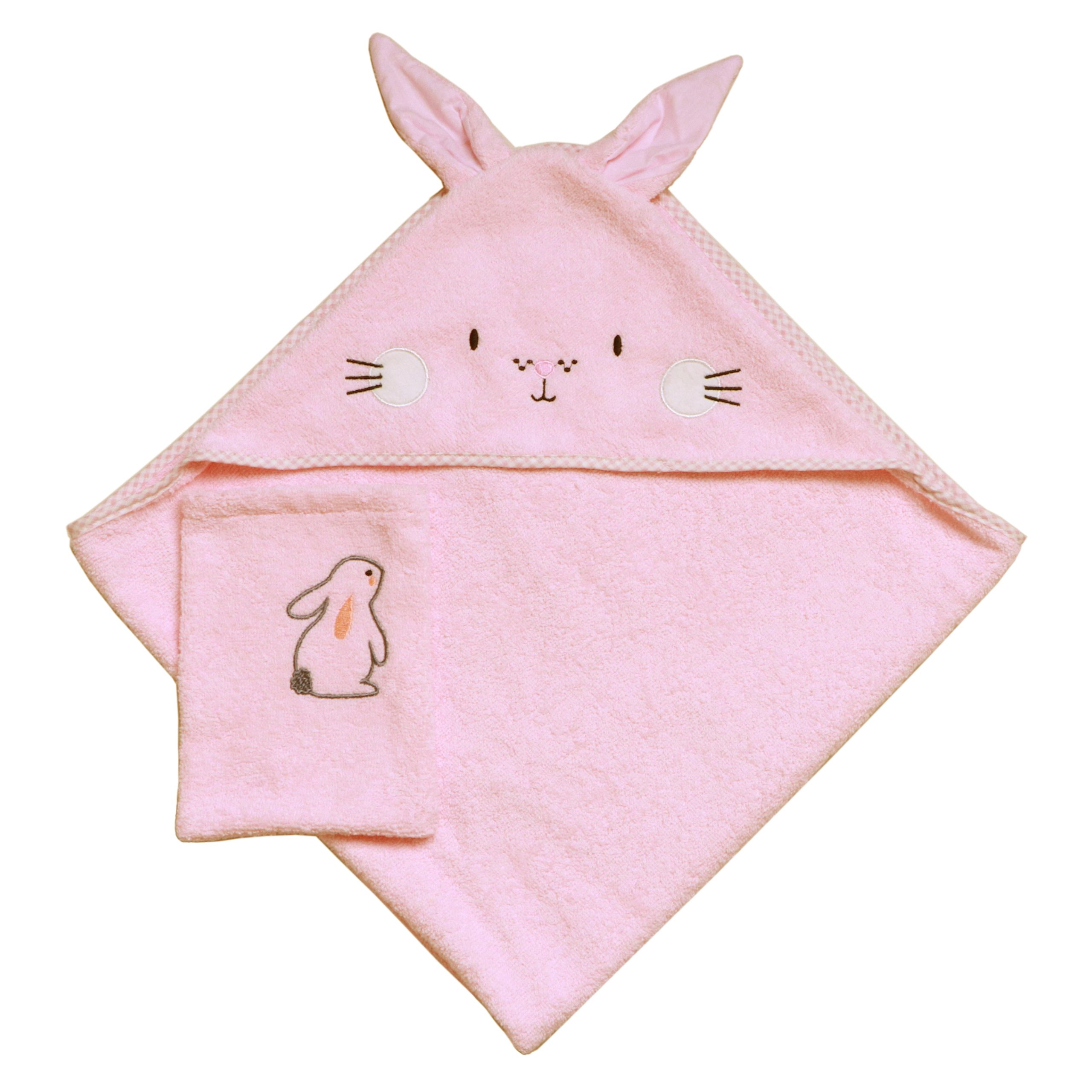 حوله دو تیکه حیوانات خرگوش صورتی