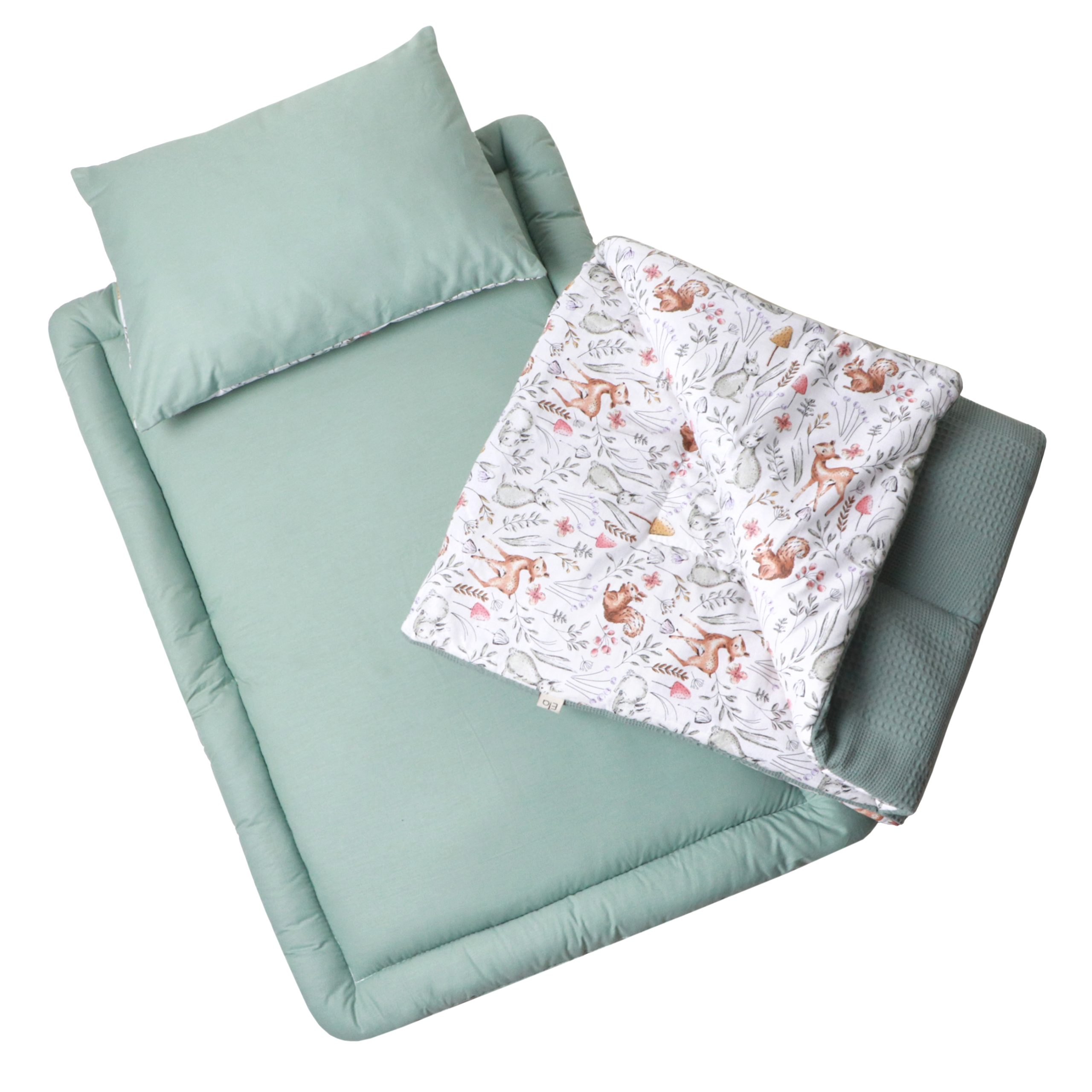 ست خواب سایز دو پیکه چمنزار سبزآبی - تصویر 2