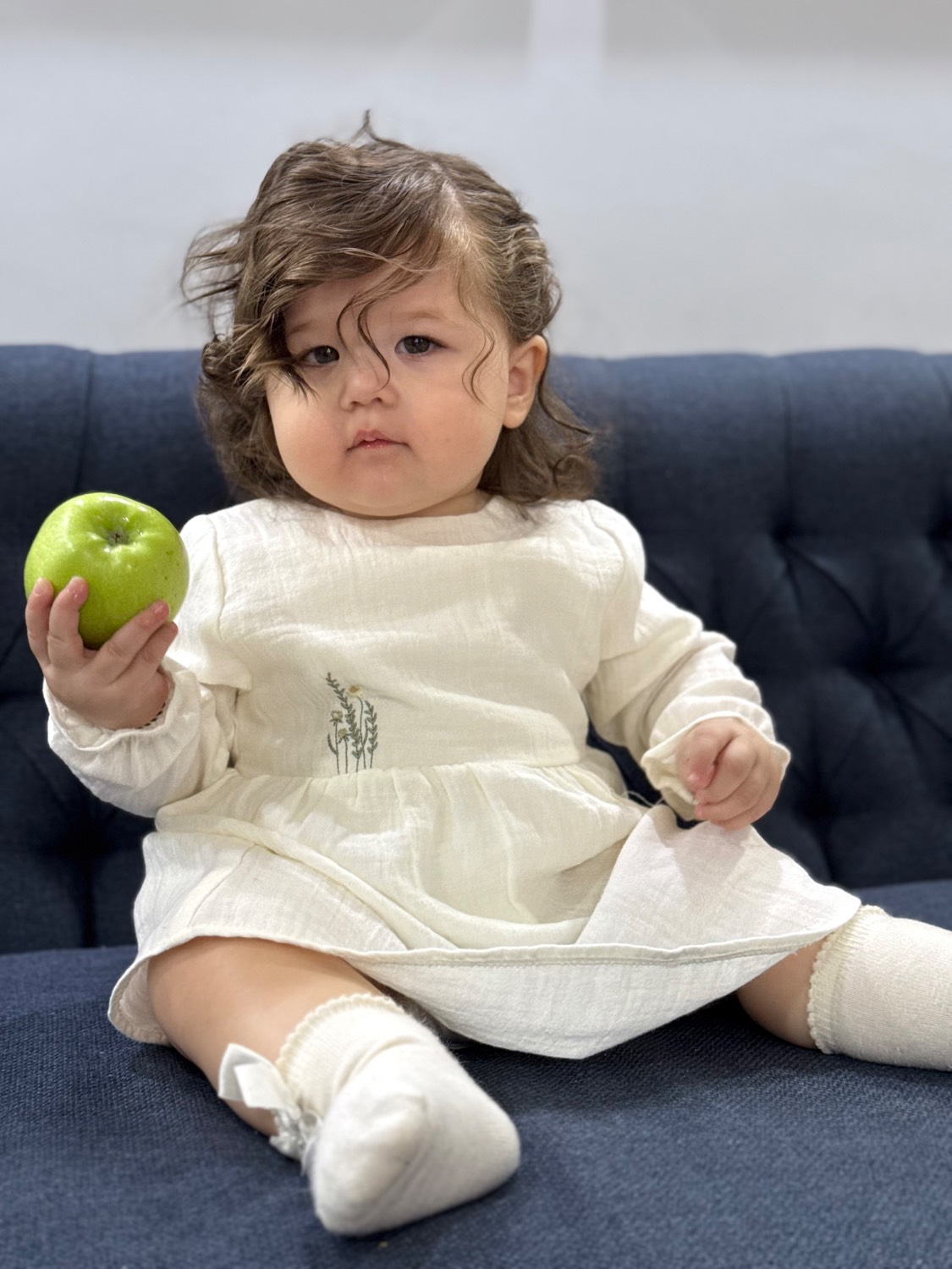 پیراهن موسلین گلدوزی